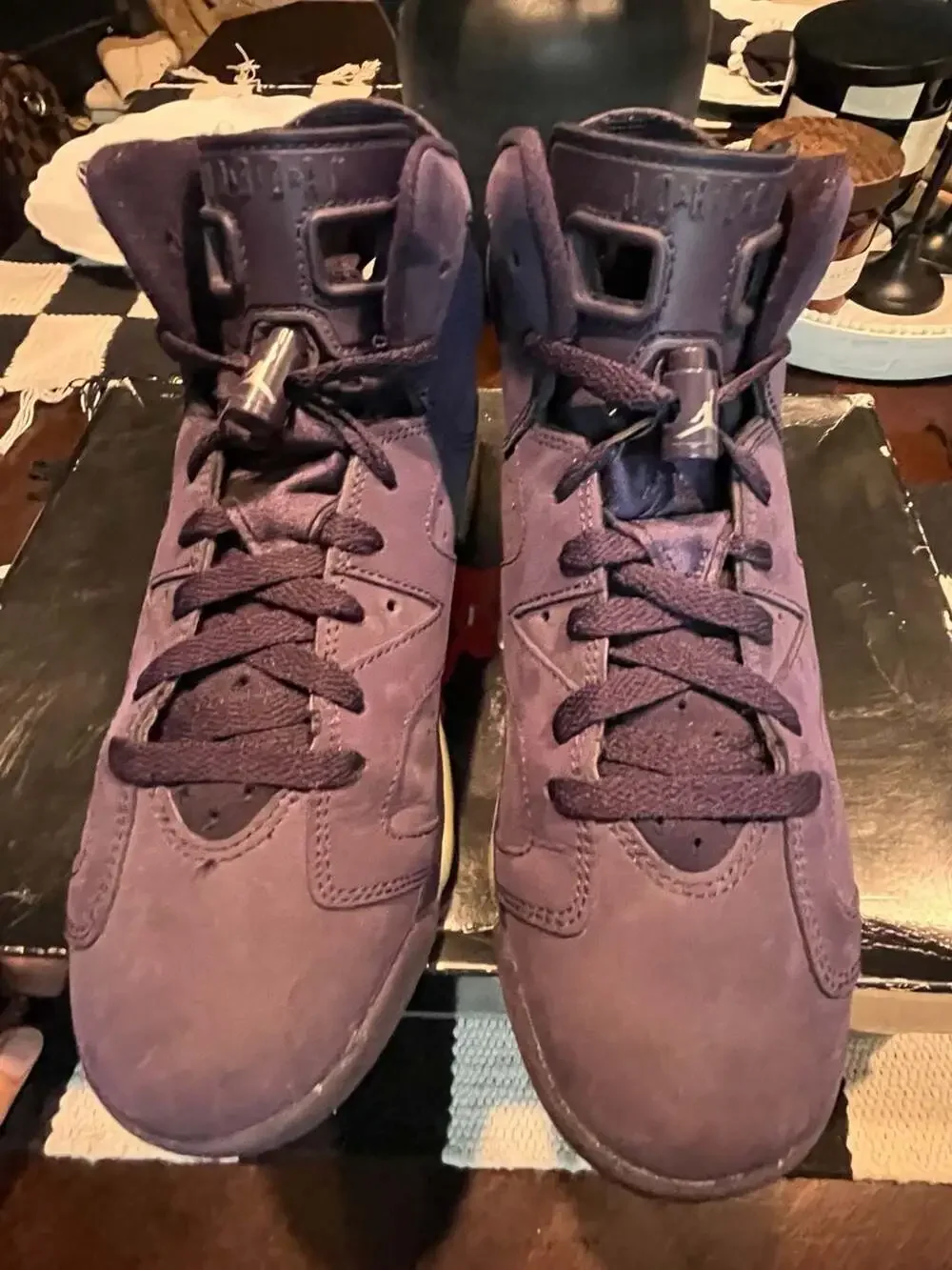 Air Jordan 6 Retro GG 'Purple Dynasty' Basketball Shoes 7.5 youth